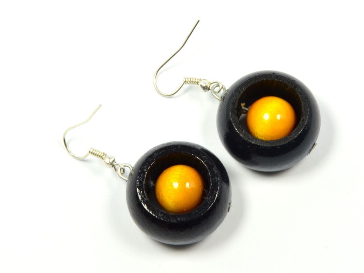 kolczyki-granat-zolty