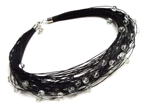 czarny-naszyjnik-lniany-bezbarwne-koraliki