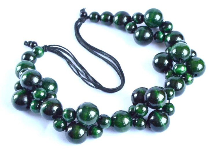 Ciemna-zielen-korale-L