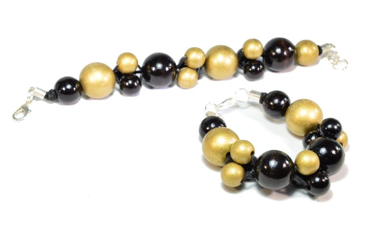 czarno-zlota-bransoletka-drewniana-BR1