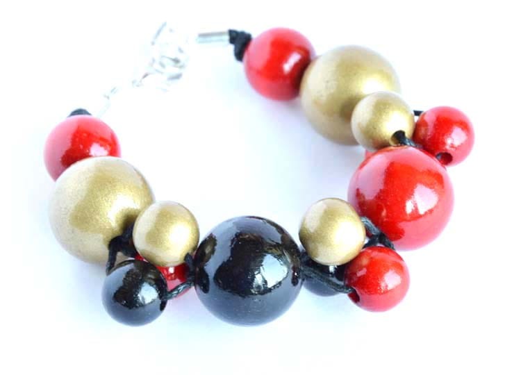 ZŁOCISTA-bransoletka-drewniana-BR1