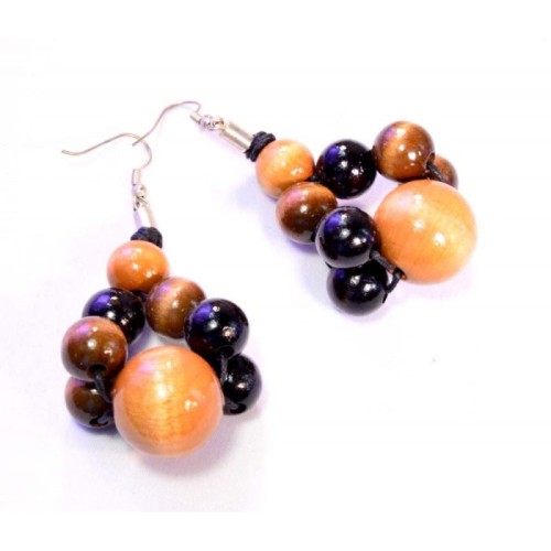 czekolada-drewniane-kolczyki-wiszace