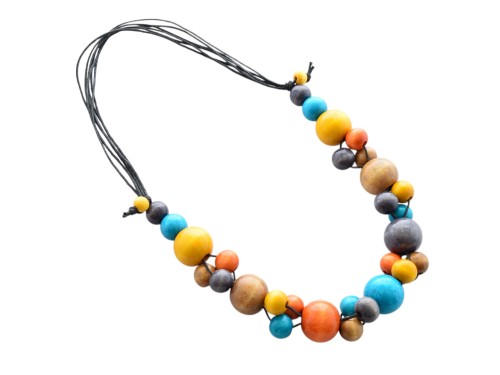 korale-drewniane-z - zoltym