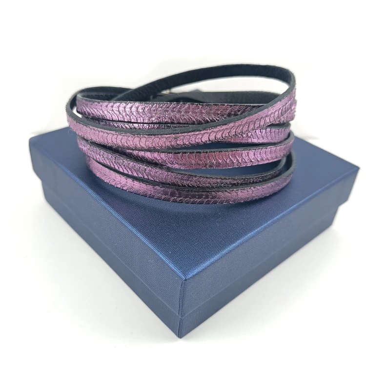 fioletowa-bransoletka-skorzana