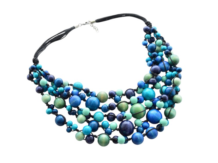 korale-drewniane-lazurowe