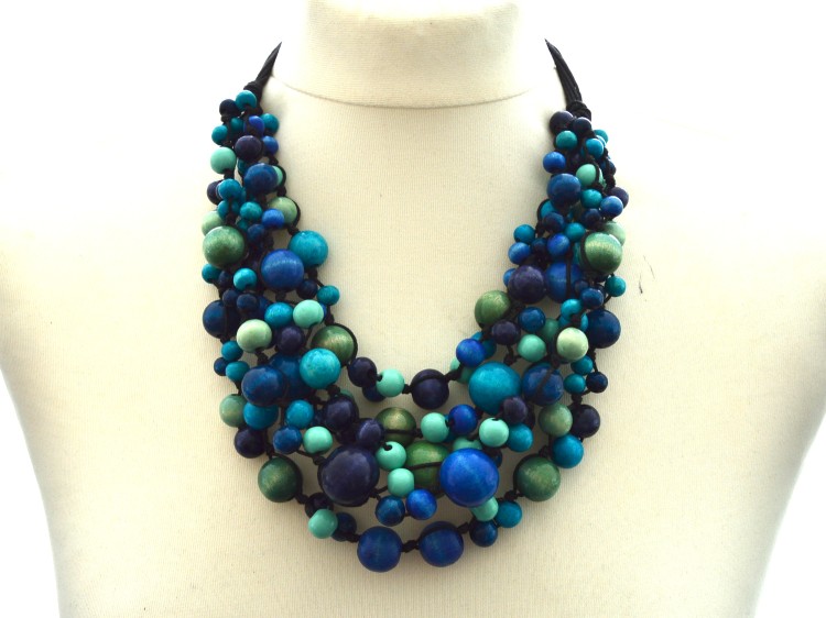 turkusowo-niebieski-naszyjnik-damski - masywny
