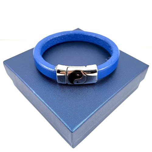 niebieska-damska-skorzana-bransoletka