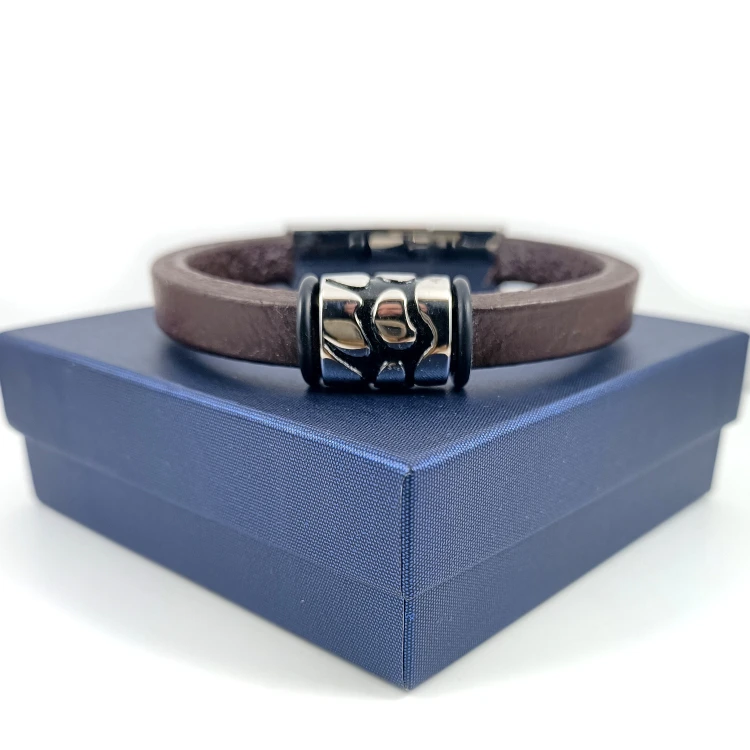 skorzana-bransoletka-brazowa