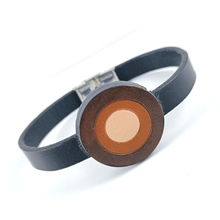 brazowa-skorzana-bransoletka-damska