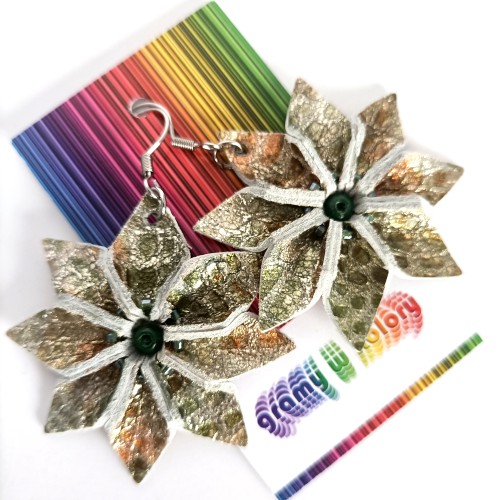 kolczyki-kwiaty-skórzane